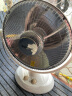 Sampux 桑普 小太阳取暖器 带定时家用电暖器 加大直径44cm电暖气桌面烤火炉取暖气卤素管1000W 白色-加大款 实拍图