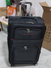 聯(lián)昂 行李箱牛津布拉桿箱大容量萬(wàn)向輪輕便拉鏈密碼旅行箱子登機箱 613沉穩黑【防爆拉鏈+拆卸輪】 26英寸 【黃金尺寸】 曬單實(shí)拍圖