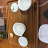 臣適茶盤實木電木家用2025新款排水茶海整塊辦公室功夫茶具套裝小茶臺 黃花梨色【40*28】【送水球水管】 曬單實拍圖