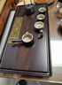 茶錦記實(shí)木茶盤(pán)家用整塊天然黑烏檀木家用辦公簡(jiǎn)約茶具套裝茶臺茶托盤(pán) 【遠山實(shí)木】60*30*4.5（cm） 曬單實(shí)拍圖