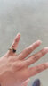 芹娜落落戒指男潮單身戒指小眾學(xué)生玉戒指男女款樹脂金箔食指環(huán)送男友 默認(rèn)發(fā)美9號（均碼無需選號） 曬單實拍圖