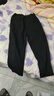 紅蜻蜓【新品】休閑褲女春季新款褲子松緊腰哈倫褲女裝蘿卜長(cháng)褲 黑色加絨 XL 【建議129-138斤】 曬單實(shí)拍圖