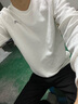 真維斯（Jeanswest）白色打底衫男2025新款春秋重磅純棉內搭上衣學(xué)生圓領(lǐng)長(cháng)袖T恤男士 白色(功夫醒獅胸標) L (175) (收藏加購優(yōu)先發(fā)) 曬單實(shí)拍圖