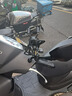 RAM踏板摩托車(chē)手機支架摩旅騎行 Vespa后視鏡抱箍式固定手機導航支架 小號背夾-6厘米連桿（鍍鉻版） 曬單實(shí)拍圖
