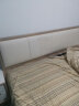 全友家居床双人床软包床屏北欧简约抗菌板木床实木边框121813A（新） 古典白|A(宽尾档)1.8m+床头柜*2（无床垫） 实拍图