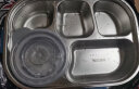 沃德百惠（WORTHBUY）304不锈钢饭盒保温上班族学生便携大容量分隔型带汤碗餐盒 绿色 实拍图
