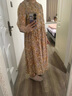 clotho Rennie品牌女裝印花連衣裙女2025年夏季新款氣質(zhì)百搭遮肉顯瘦圓領(lǐng)中長(zhǎng)裙 圖片色 XL 曬單實(shí)拍圖