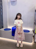 FNJ KIDS女童套裝裙2025夏季洋氣女大童短袖T恤兒童網(wǎng)紗裙子兩件套 圖片色 150 (建議身高140-150cm) 曬單實(shí)拍圖