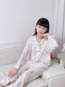 童話(huà)課堂A類(lèi)兒童睡衣春秋2026新款中大女童家居服秋季長(cháng)袖小孩金絲絨套裝 米色兔兔 160cm 建議身高145-155厘米左右 曬單實(shí)拍圖