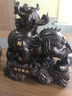 實(shí)木質(zhì)雕貔貅擺件桌面客廳喬遷辦公室開(kāi)業(yè)風(fēng)水招財鎮宅送禮工藝品 E黑檀木招財聚財貔貅【長(cháng)】 30cm 曬單實(shí)拍圖