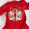 G.DUCKKIDS龍寶寶嬰兒衣服國(guó)風(fēng)百天周歲百日宴女寶秋裝連體衣紅色滿月服男寶 小福龍【含帽+襪】-四季款 59cm (0-3個(gè)月) 曬單實(shí)拍圖
