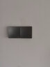 FSL 佛山照明開(kāi)關(guān)插座面板無(wú)框86型家用暗裝墻壁插座面板 F31H灰色 雙開(kāi)單控 曬單實(shí)拍圖