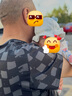 乖奇熊男女寶寶帽子外出防曬帽遮陽帽夏季薄款嬰兒可愛超萌漁夫帽太陽帽 白色/飄飄小云 43CM（推薦3-6個(gè)月） 曬單實(shí)拍圖