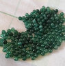 瑾然天然翠綠色 馬來(lái)玉散珠石英巖玉珠子 翡翠色冰種A級飾品玉石圓珠 6毫米100顆 曬單實(shí)拍圖