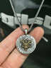 銘揚飾海MYSH 925銀辰龍項鏈男士生肖龍本命年護身符圓牌吊墜潮流原創(chuàng  )配飾 辰龍吊墜+方珠鋼鏈55CM 曬單實(shí)拍圖