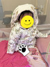 OAK FAMILY夾棉連體衣嬰兒棉服秋冬裝新生兒保暖百天男女寶寶柔暖滿(mǎn)月衣服 含帽子 愛(ài)麗絲花園【斜襟款】 90cm 曬單實(shí)拍圖