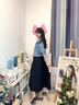 槿城山本褲裙2025直筒休閑闊腿休閑八分褲透氣女高腰寬松夏季休閑褲 黑色-山本裙002 S 80-95斤 曬單實拍圖