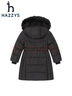 哈吉斯（HAZZYS）【進(jìn)口款】童裝女童冬新款羽絨服保暖舒適百搭款女童羽絨服 經(jīng)典黑 165 曬單實拍圖