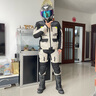 NERVE涅夫摩托車(chē)機車(chē)拉力服男防摔保暖騎行服冬季保暖 防水四季通用 淺灰/熒光綠上衣 M 曬單實(shí)拍圖