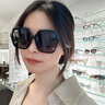 古馳（GUCCI）太陽(yáng)女鏡時(shí)尚板材大框GG1072SA復古遮陽(yáng)開(kāi)車(chē)駕駛古馳墨鏡女士 GG1072SA-001 曬單實(shí)拍圖