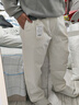 馬登工裝美式人字紋Easypants休閑褲cleanfit直筒多袋錐形長(cháng)褲子男秋 灰白色 M 曬單實(shí)拍圖