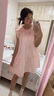宙馨法式小飛袖連衣裙女夏季2025新款小個(gè)子仙女款娃娃裙子多巴胺穿搭 粉色裙子 M 曬單實(shí)拍圖