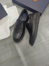 老人頭正品休閑皮鞋男中年人高檔牛皮真皮鞋百搭軟皮軟底一腳蹬爸爸鞋子 黑色 41 (255mm) 曬單實(shí)拍圖