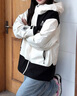 卡帕（Kappa）背靠背羽絨服男女款2024新款冬季保暖上衣女款防寒服K0EZ2YY35D 雀仔石綠-3733 L 曬單實(shí)拍圖