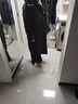 皮爾卡丹（pierre cardin）羽絨服女長(cháng)款過(guò)膝2025新款冬季外套連帽韓版印花字母加大碼200斤 黑色 XL125-140斤 曬單實(shí)拍圖