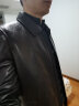 Navigare意大利小帆船真皮皮衣茄克男士春季翻領(lǐng)羊皮夾克翻領(lǐng)時(shí)尚外套上衣 暗夜黑 M /48 曬單實(shí)拍圖