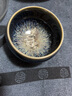 極友茗 景德鎮窯變天目瓷鑲純銀茶杯功夫茶具品茗杯銀茶盞辦公送禮物 禪寂杯--祥龍 曬單實(shí)拍圖