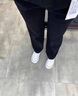 浪莎歐棉絨西裝褲女秋冬季高腰垂感寬松顯瘦直筒褲休閑窄版加絨闊腿褲 Z333加絨黑色-常規(guī) XL 建議111-120斤 曬單實(shí)拍圖