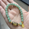 布達(dá)拉宮翡翠沉香手串十相自在小吊牌冷門小眾單圈玉石珠子飄綠串珠手鏈女 翡翠沉香手串 曬單實(shí)拍圖