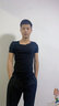CALOWE KOLEVN夏季男士短袖T恤男V領(lǐng)打底衣莫代爾透氣無痕內(nèi)衣男上衣 鐵灰+灰藍(lán)【2件裝】 2XL 推薦體重160-180斤 曬單實(shí)拍圖