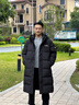 National Geographic國家地理CAYMAN男女同款長(cháng)款保暖高蓬松鵝絨高領(lǐng)連帽羽絨服 大標黑BIG LOGO BLACK L (180) 曬單實(shí)拍圖