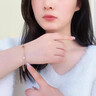 SGE瑪瑙四葉草手鏈女2025新款輕奢小眾精致情人節生日禮物送女友 紅白瑪瑙四葉草手鏈 曬單實(shí)拍圖