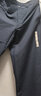 無印良品 MUJI 男式 易干 彈力 錐形褲 男士長褲子早秋款 休閑褲 AE0X7A4S 深藏青色 L (175/88A) 曬單實(shí)拍圖