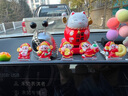 羽俙碧財神到車載擺件財神爺卡通搖頭站立款中控臺裝飾顯示屏飾品搖擺 【站立款】發(fā)字財神 6個+大橘大 曬單實拍圖