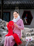 恒源祥（HYX）中老年老人媽媽仿羊毛紅圍巾男女冬季大紅色中國(guó)紅本命年兔年披肩 洪福齊天-禮盒裝 曬單實(shí)拍圖