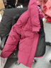 鴨鴨（YAYA）媽媽裝羽絨服女短款2025年冬季新款中老年女裝立領(lǐng)保暖外套YS 棗紅色 4XL 曬單實(shí)拍圖