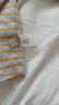 davebella戴維貝拉男童長袖t恤女童打底衫冬裝童裝兒童寶寶半高領上衣DBZ19328黃色條紋90cm 曬單實拍圖