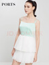 PORTS寶姿春季女裝新品吊帶連衣裙撞色拼接SV8D026QWB005 米白 M (6) 曬單實(shí)拍圖