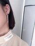 穆西卡 S925銀四葉草耳環(huán)女2025新款長(zhǎng)款流蘇耳飾耳釘高級(jí)感耳墜禮物 黑瑪瑙四葉草流蘇耳環(huán)（白金色） 曬單實(shí)拍圖