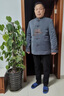 羅蒙（ROMON）唐裝男長(cháng)袖春秋裝中老年爸爸套裝中國風(fēng)老人中山裝爺爺夾克衣服 SH5801紅色【上衣】 175/L120-135斤 曬單實(shí)拍圖