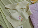 嬰兒馬甲純棉新生兒馬甲保暖護肚小坎肩嬰兒男女寶寶背心春秋薄款純棉外穿洋氣 偏開保暖馬甲黃色彩虹 刺繡款 73碼參考6-12個月 曬單實拍圖