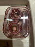 JAJALIN隐形眼镜盒收纳盒子透明无盖便携简约冷淡风高级感助戴器取护理盒 实拍图