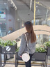 MICHAEL KRISTY輕奢包包女包單肩包女圓筒包斜挎包女士送女友老婆情人節(jié)生日禮物 米白色 曬單實拍圖