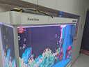 森森超白魚缸水族箱客廳大型底濾專業(yè)龍魚缸智能生態(tài)懶人魚缸 珍珠白 （高缸矮柜）ID靠墻款120長x43寬x152高 曬單實拍圖