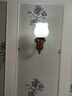 凱特皇菲 全銅歐式壁燈臥室床頭燈客廳背景墻燈具過(guò)道走廊美式壁燈 9031 9027-1B 曬單實(shí)拍圖
