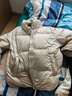 森馬（Semir）陳都靈|羽絨服女90%鵝絨服短款純色特寬松外套冬季三防保暖面包服 晨灰（白鵝絨）20154 （特寬松） M 曬單實(shí)拍圖